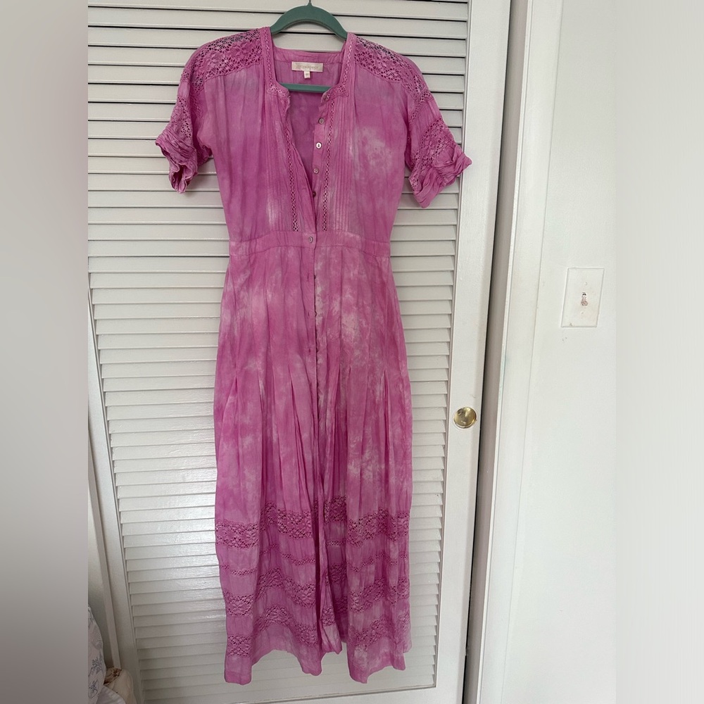 Edie Cotton Midi Dress LoveShackFancy